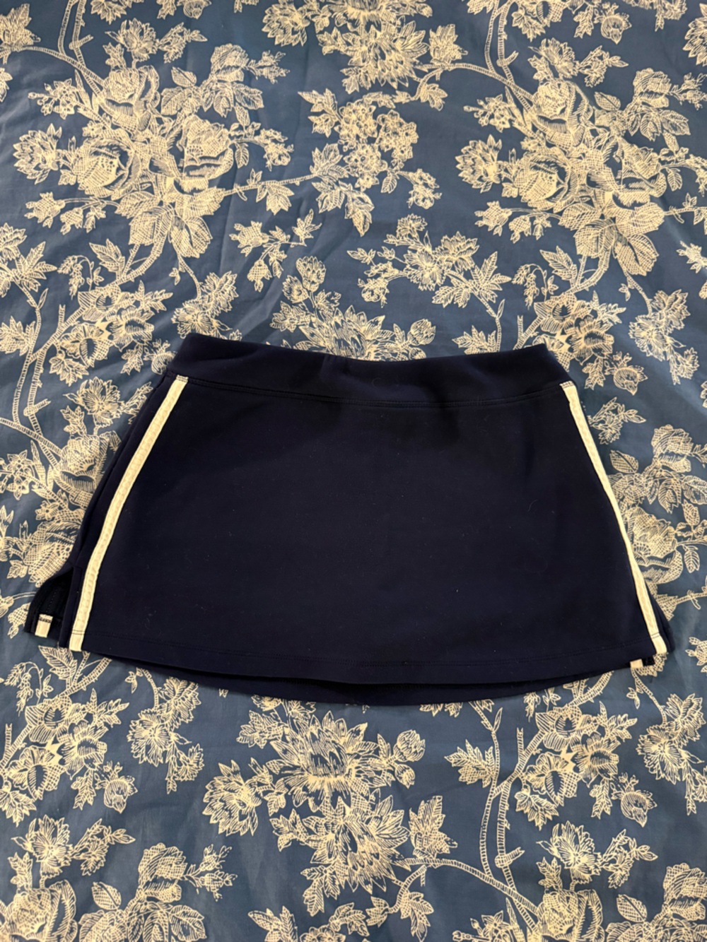 Love Tree Navy Strapless Bandeau with Cream Tag Detail
